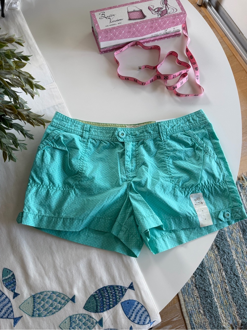Y2K Inspired Cotton Blend Shorts